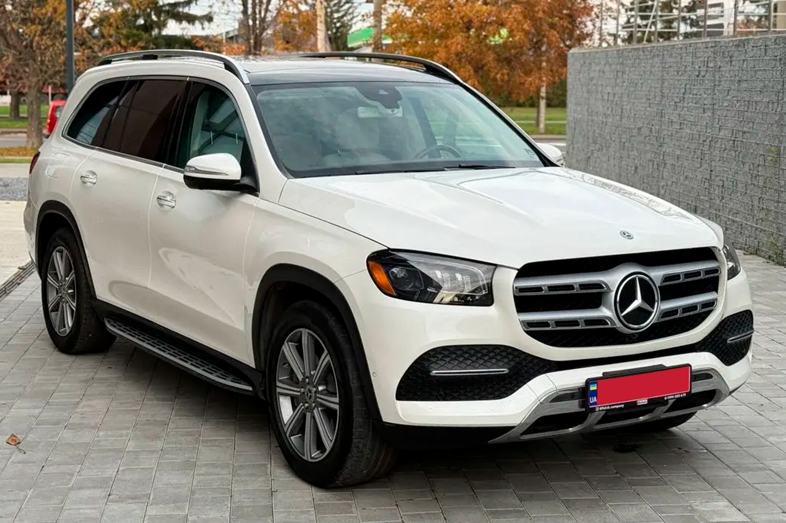 Бокові пороги (2 шт, OEM) для Mercedes GLS X167 2019- рр