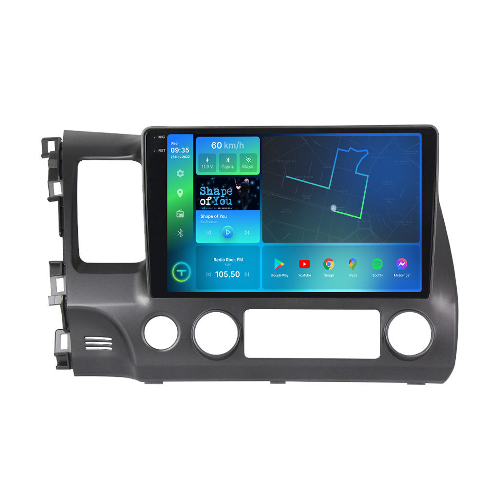 Штатна магнітола Torssen 2K Honda Civic 4D 2005-2011 FL10 4+64Gb 4G Carplay DSP