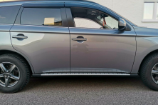 Бокові пороги OEM V1 (2 шт, алюміній) Mitsubishi Outlander 2012-2021 рр.