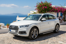 Бокові пороги Duru (2 шт., Алюміній) Audi Q5 2017-2025 рр.
