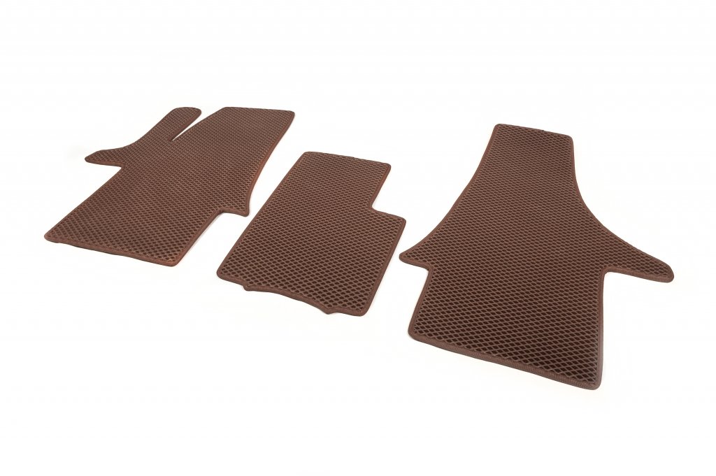 Килимки EVA (цегляні, передні, для 1-20251) для Volkswagen T5 Caravelle 2004-2010 рр