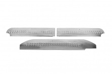 Накладки на внутрішні пороги V3 (Carmos) 3 шт, Carmos - турецька сталь Mercedes Vito W639 2004-2014 рр.