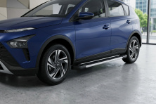 Бокові пороги RedLine (2 шт., Алюміній) Hyundai Bayon 2021- рр.