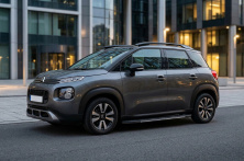 Бокові пороги Bosphorus Grey (2 шт., Алюміній) Citroen C-3 Aircross 2017-2024 рр.