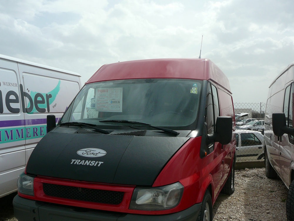 Чохол капота (2000-2006, шкірозамінник) для Ford Transit рр