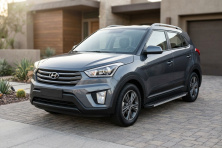 Бокові пороги Maya V1 (2 шт., Алюміній) Hyundai Creta 2014-2020 рр.