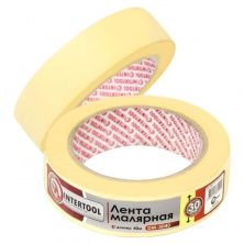 Лента малярная 30 мм, 40 м, желтая