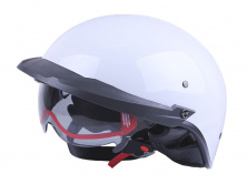 Шлем-каска (mod:MD-513-1) (белый глянцевый с тонированным стеклом, size XL) VIRTUE AMG