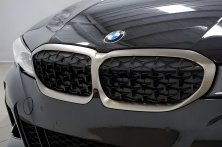 Ніздрі Diamond Black (2018-2022, хром окантовка) BMW 3 серія G20/G21 2018- рр.