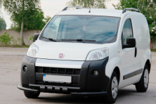 Передній захист Shark Black (нерж) Fiat Fiorino/Qubo 2008-2024 рр.