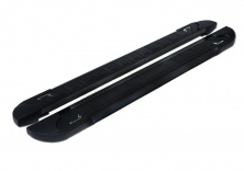 Бокові пороги RedLine Black (2 шт., Алюміній) 2016-2018 Opel Antara 2006-2017 рр.