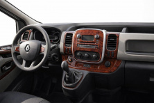 Накладка на торпеду чорний рояль Renault Trafic 2015- рр.