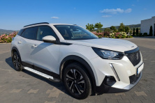 Бокові пороги Allmond Grey (2 шт., Алюміній) Peugeot 2008 2019- рр.
