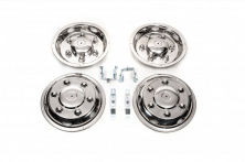 Ковпаки з нержавійки Ексклюзив V2 (2 катковий, 4 шт) Mercedes Sprinter W907/W910 2018- рр.