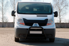Кенгурятник QT-Spec Black (нерж.) Renault Trafic 2001-2015 рр.