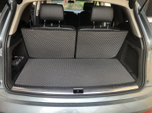Килимок багажника 3 частини (EVA, чорний) (7 місць) Audi Q7 2005-2015 рр.