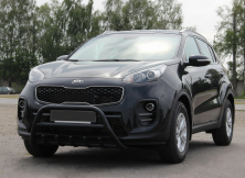 Кенгурятник WT003 Black (нерж) Kia Sportage 2015-2021 рр.