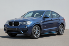 Бокові пороги Maya Blue (2 шт., Алюміній) BMW X4 F26 2014-2018 рр.