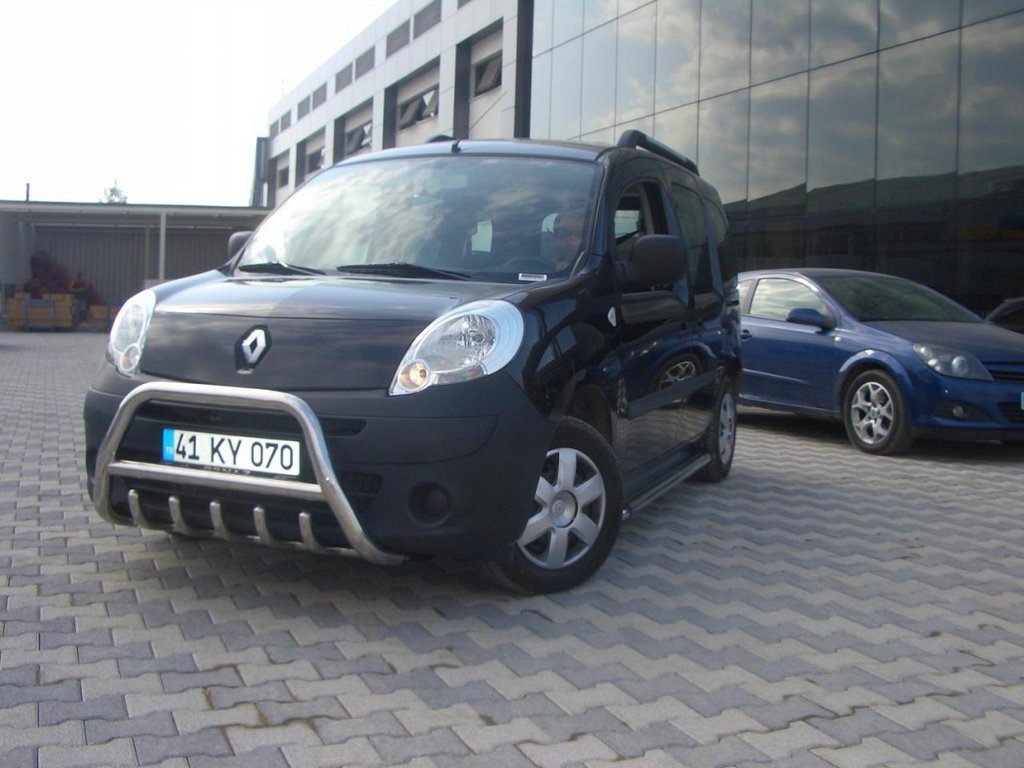 Кенгурятник WT003/004 (нерж.) без напису, 60 мм для Renault Kangoo 2008-2020 рр