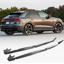 Бокові пороги (Карбон) Audi Q8 2018- рр.