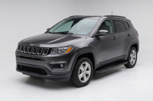 Бокові пороги Bosphore Black (2 шт., Алюміній) Jeep Compass 2016- рр.