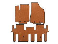 Килимки EVA (2 ряди, Помаранчевий) Nissan Pathfinder R52 2012-2021 рр.