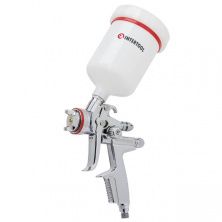 Пневматический краснопульт HVLP II профессиональный, форсунка 1.4 мм, верхний пластиковый бачок 600 мл, 2 бар.