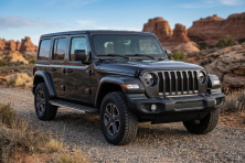 Бокові пороги Bosphorus Grey (2 шт., Алюміній) Jeep Wrangler 2018- рр.