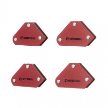 Набор держателей магнитных для сварки 4 шт, 45°, 90°,135°, 4 кг, 53х37х47х7 мм