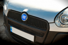 Емблема (синя, самоклейка) 95 мм для Тюнінг Fiat