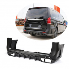 Задній бампер (2014-2019, Карбон) Mercedes Vito/V-class W447 2014- рр.