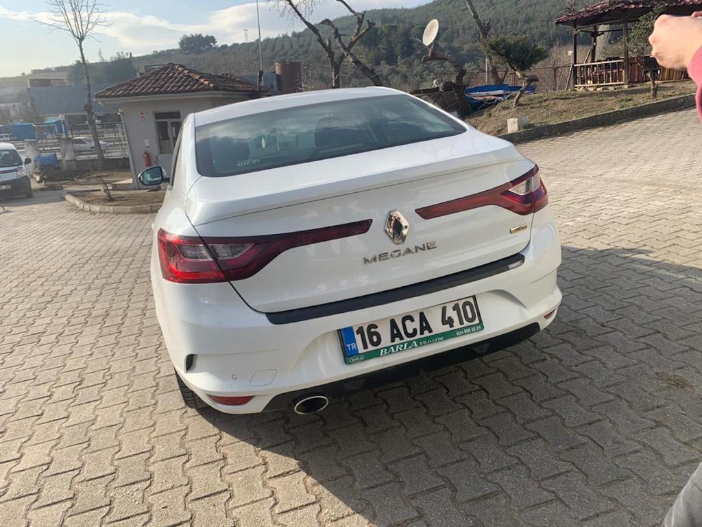 Накладка на задній бампер EuroCap (Sedan, ABS) для Renault Megane IV 2016-2025 рр