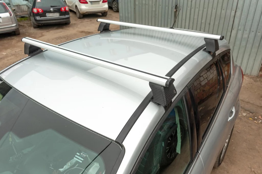 Автобагажник Ercul V4 (хром, пара) для Daewoo Lanos