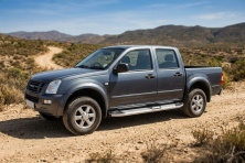 Бокові пороги Mevsim Grey (2007-2012, 2 шт., Алюміній) Isuzu D-Max 2002-2011 рр.