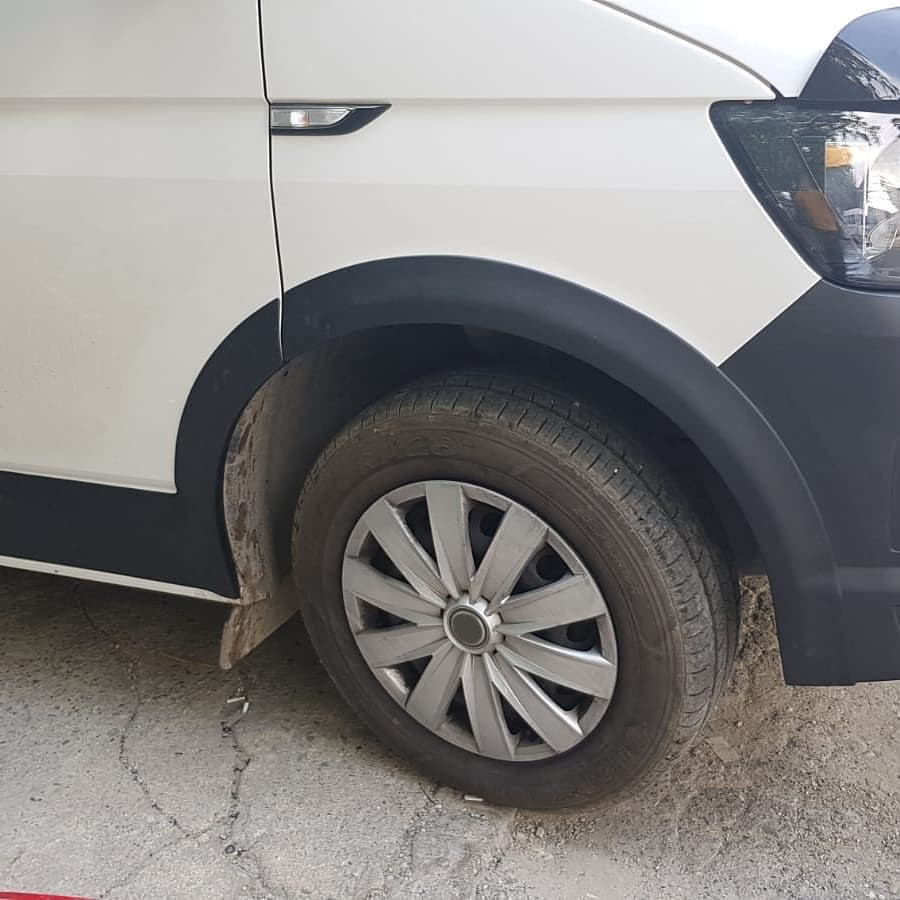 Комплект молдингів і арок (11 деталей) 2015-2019, 1 бокова дверка, Довга база для Volkswagen T6 рр