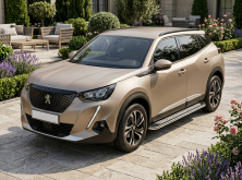 Бокові пороги Maydos V2 (2 шт., Алюміній) Peugeot 2008 2019- рр.