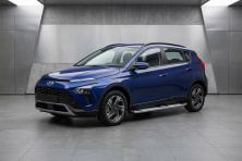 Бокові пороги Mevsim Grey (2 шт., Алюміній) Hyundai Bayon 2021- рр.