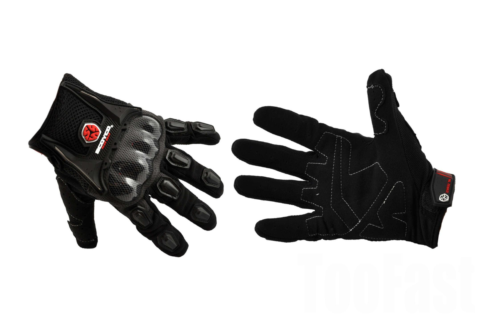 Перчатки   SCOYCO   (mod:HD-12, size:M, черные, текстиль, карбон)