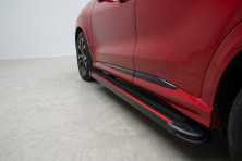 Бокові пороги Maya Red (2 шт., Алюміній) Ford Puma 2019- рр.
