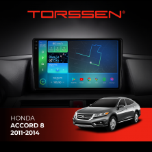 Штатна магнітола Torssen 2K Honda Accord 8 11-14- F10464 4G Carplay DSP