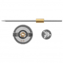 Комплект форсунки 0.8мм для краскопульта HVLP РТ-0101 (форсунка, воздушная головка, игла)