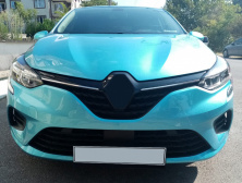 Накладки на решітку (2 шт) OmsaLine - Італійська нержавейка Renault Clio V 2019- рр.