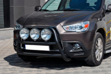 Кенгурятник WT018 Black (нерж.) Mitsubishi ASX 2010-2023 рр.