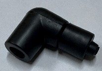 Насвечник 90*, Г- образный (короткий, черный) VDK