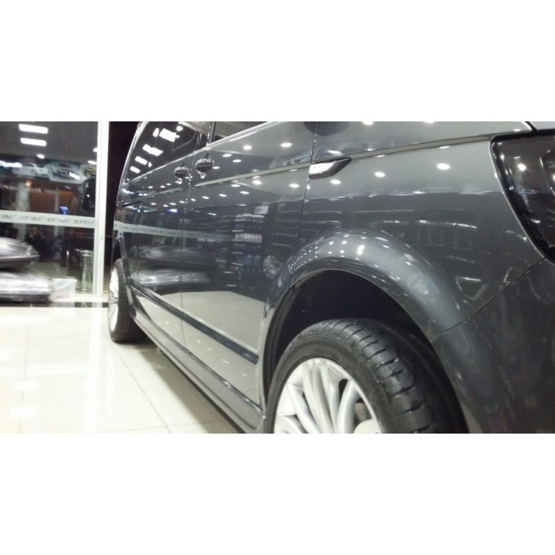 Бокові пороги V-2 (під фарбування) Коротка база для Volkswagen T6 2015-2024 рр
