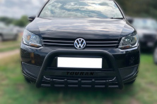 Кенгурятник WT004 Black (нерж) Volkswagen Touran 2010-2015 рр.
