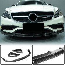 Накладка на передній бампер Lip V1 (для CLS63 AMG SD 2015-2018, Карбон) Mercedes CLS C218 2011-2018 рр.