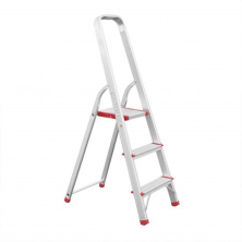 Стремянка из алюминия, 3 ступени, высота до платформы 630 мм