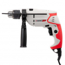 Дрель ударная, 500 Вт, 0-2700 об/мин, 1.5-13 мм, реверс, плавная регулировка.