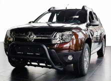 Кенгурятник без напису WT003 Black (нерж.) Dacia Duster 2008-2018 рр.
